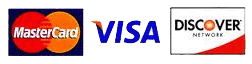 We accept most major credit cards, including Visa, MasterCard, Discover and Care Credit